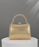 Gold Sequin Floral Evening Clutch