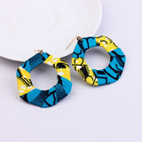Fabric Covered  Earring