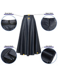 Autumn PU Leather Midi Skirts